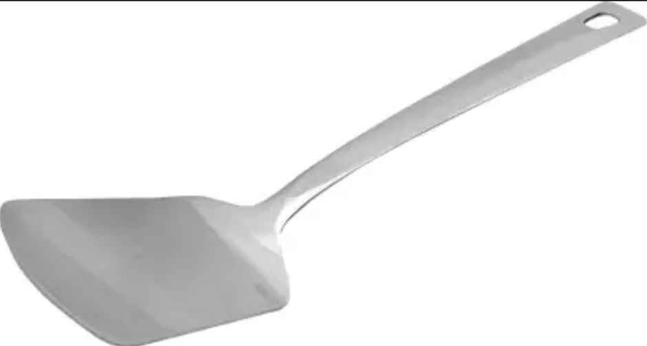Petals Steel Mini Cooking/Serving/Spoon/Spatula-Dosa Palta/Taveta/Turner/Khurpi,25cm