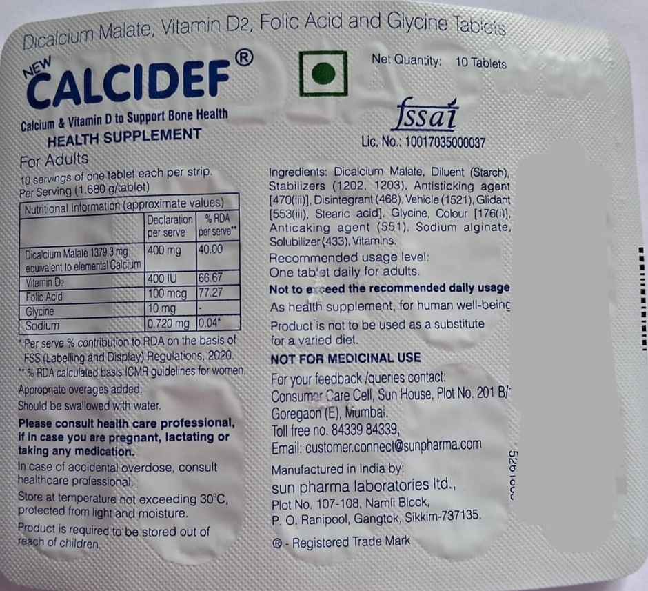New Calcidef Tablet