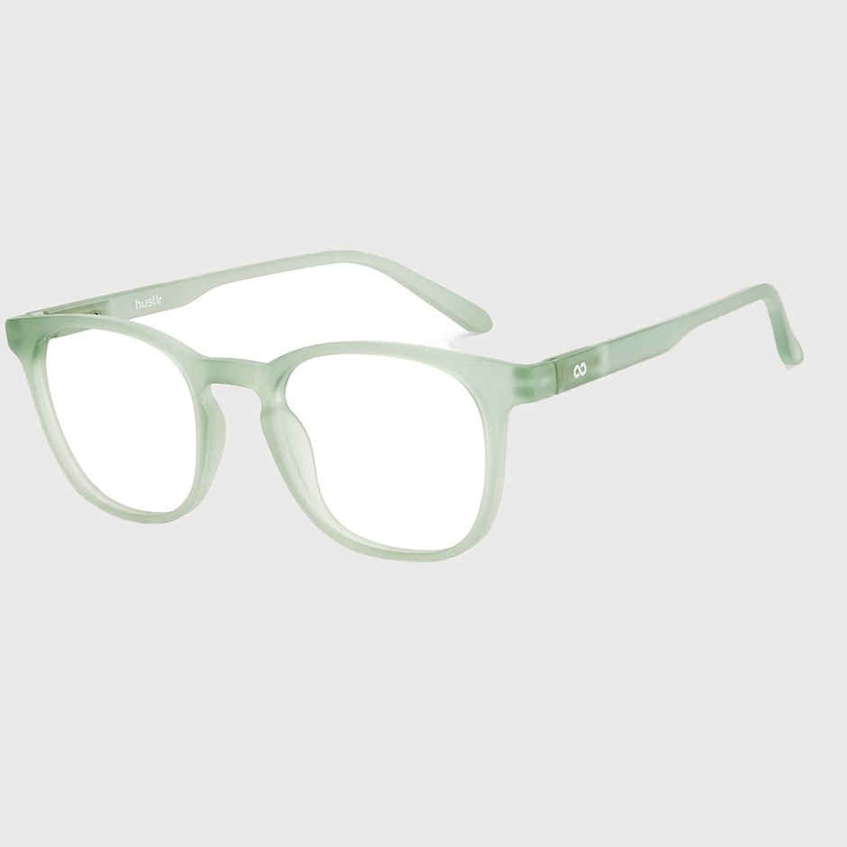 Lenskart Hustlr Unisex Solid TR90 Computer Glasses | Jade Green - M