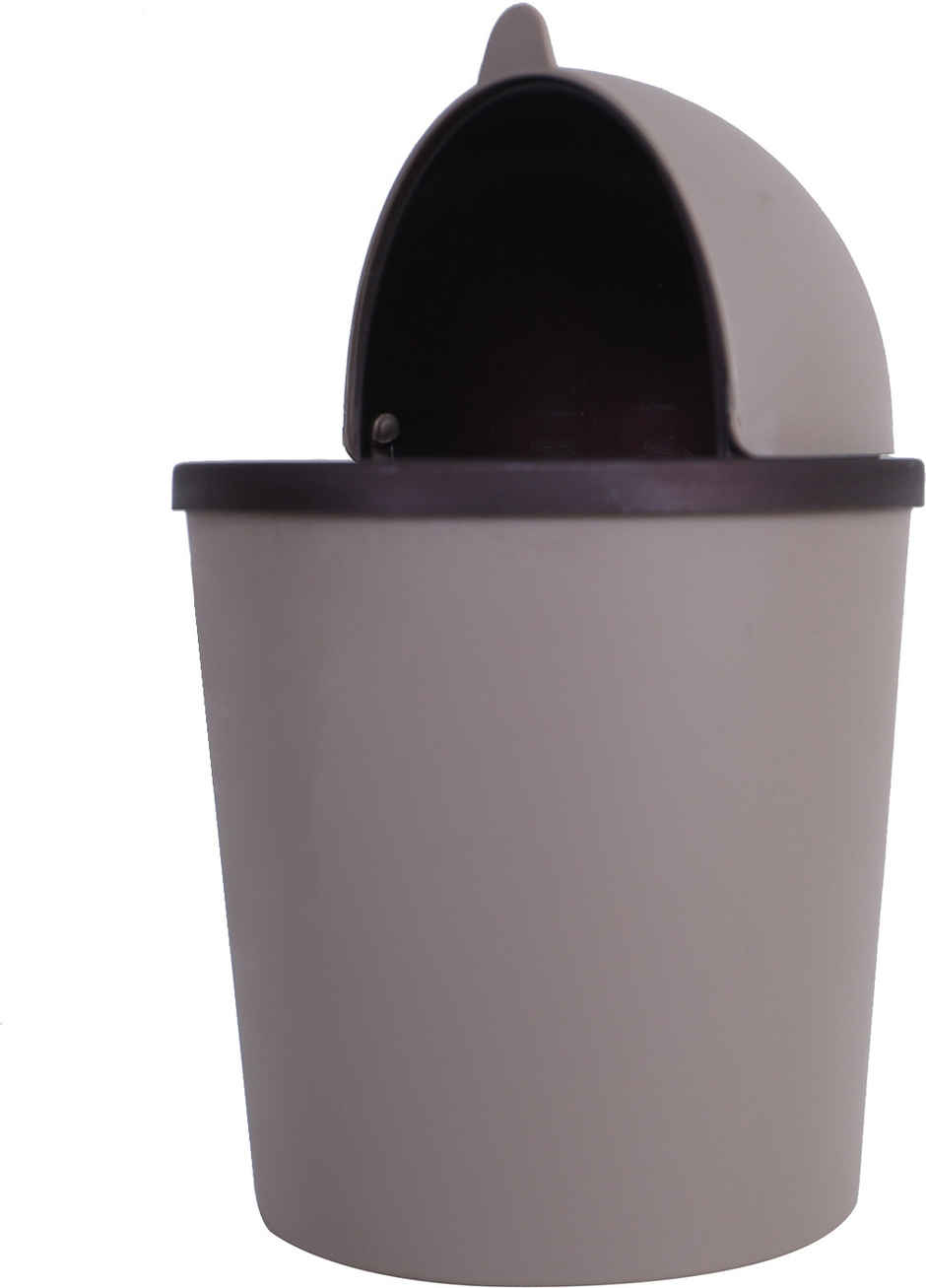 Kuber Industries Table Dustbin | Plastic Swinging Lid Waste Bin | Desktop Trash Can | Coffee