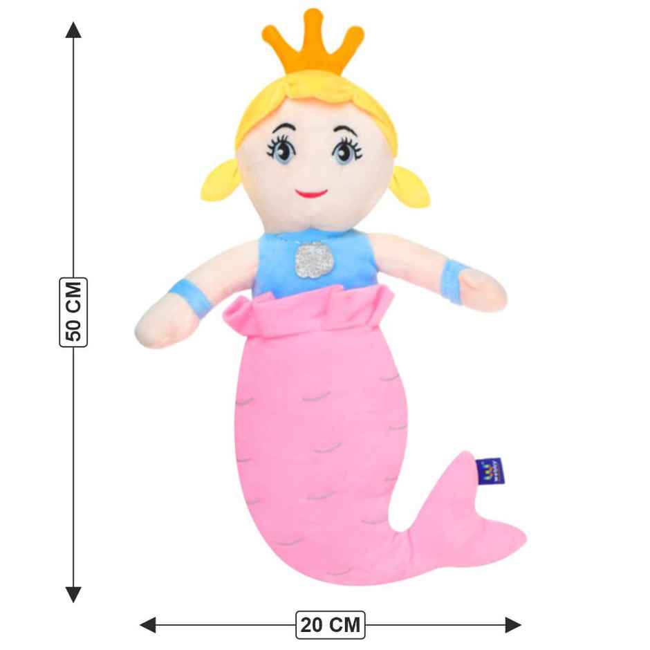 Webby Plush Mermaid Princess Doll for Girls Stuffed Animals Soft Toy | 50 cm
