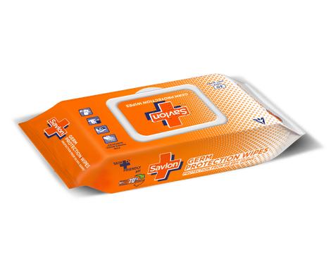 Savlon Germ Protection Multipurpose Wet Wipes with Fliptop Lid | 30 Pulls Per Pack