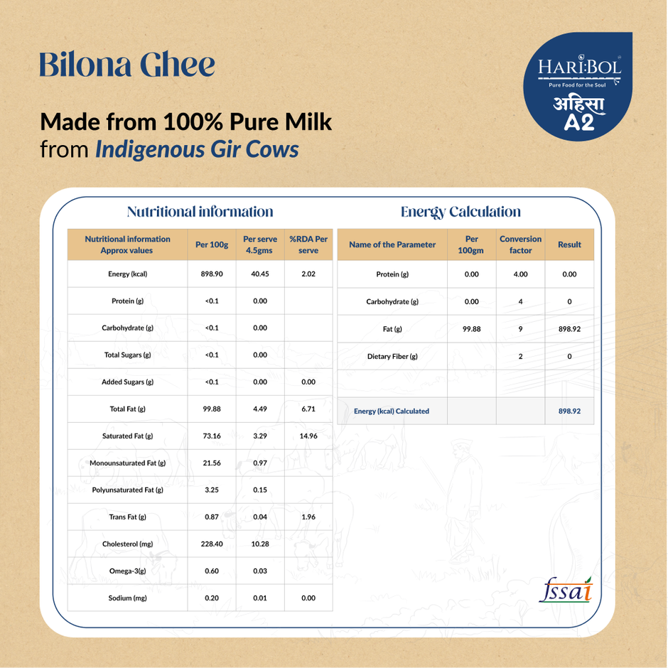 Haribol A2 Bilona Ghee