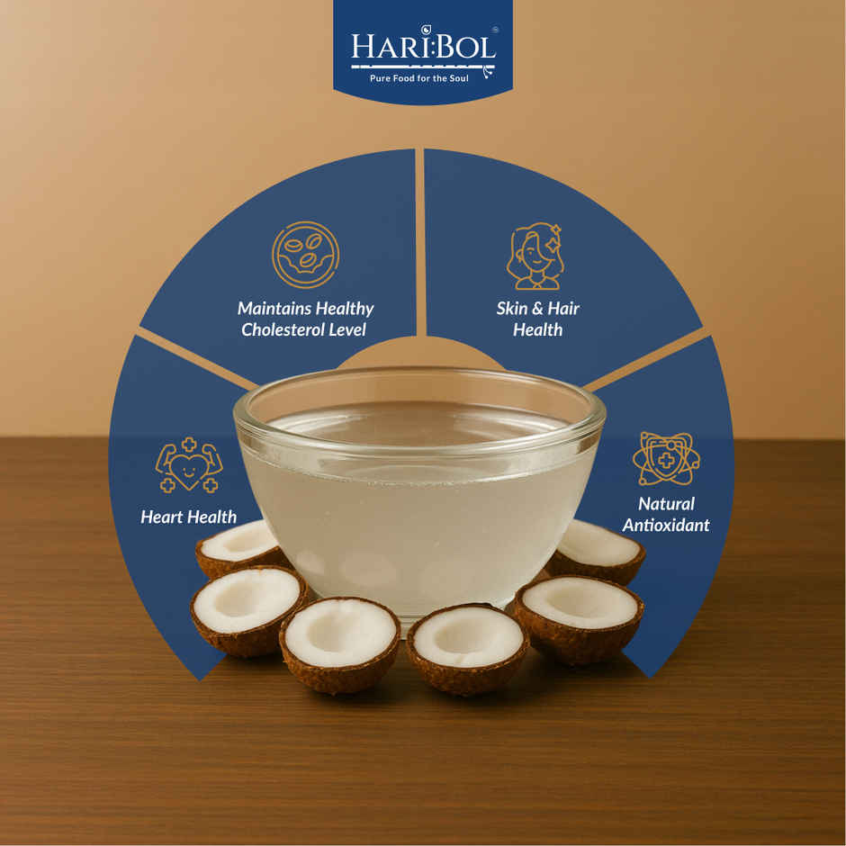 Haribol Coconut Wood Pressed Oil (Nariyal Oil)