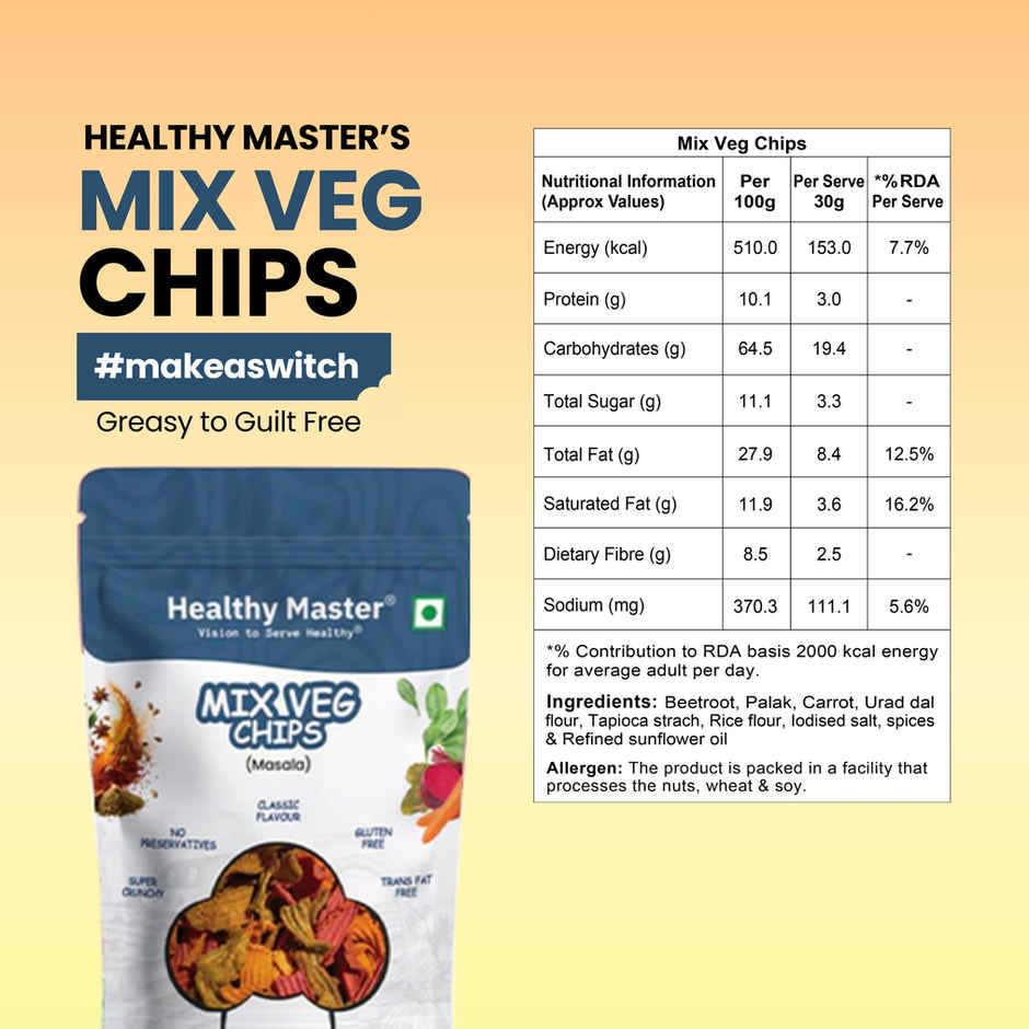 Healthy Master Mix Veg Chips