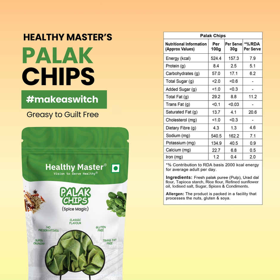 Healthy Master Palak Chips