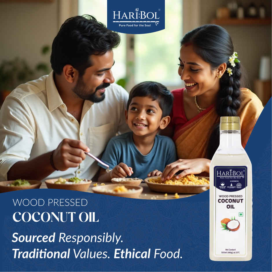 Haribol Coconut Wood Pressed Oil (Nariyal Oil)