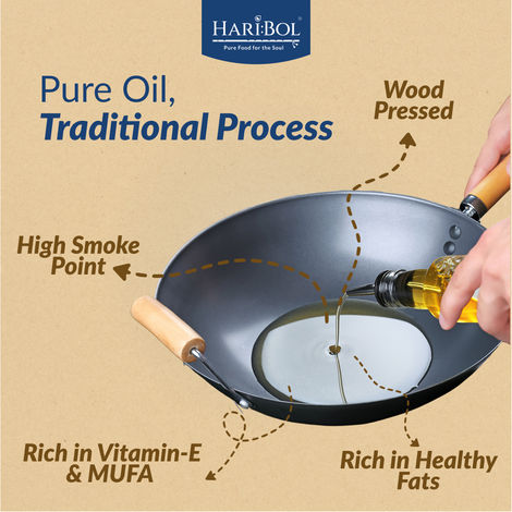 Haribol Groundnut (Peanut) Wood Pressed Oil | Healthy Cooking Oil