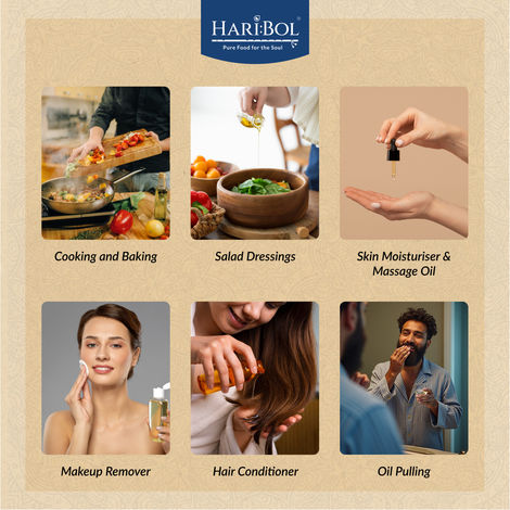 Haribol Coconut Wood Pressed Oil (Nariyal Oil)