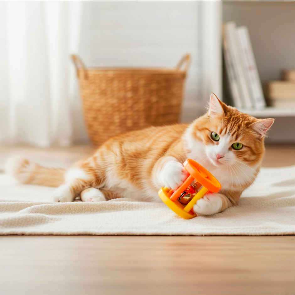 Super Pet Bell Dumble Cat Toy | Yellow