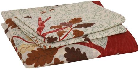 Metro Living 104 Tc Cotton Double Floral Bedsheet | Pack Of 1, Red)