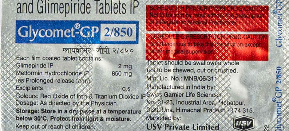 Glycomet-GP 2/850 Tablet PR