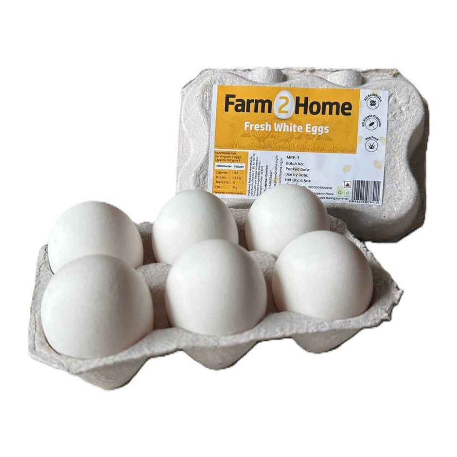 Farm2Home Fresh White Eggs