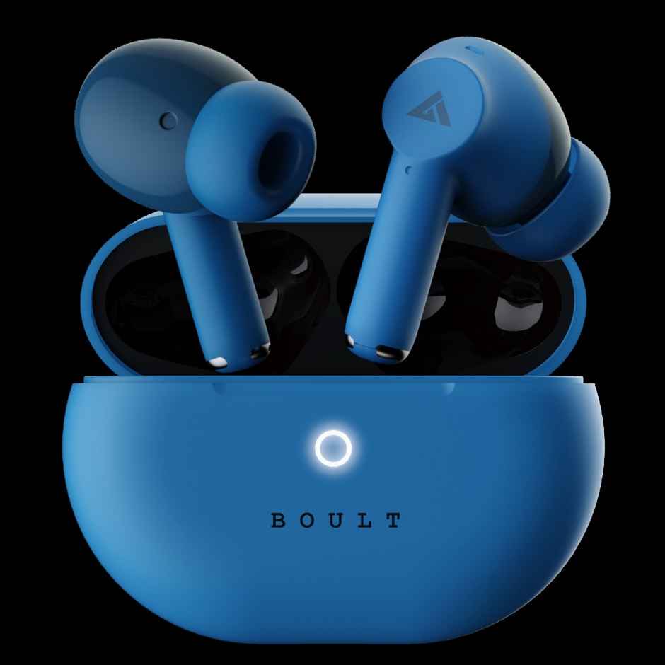 GOBOULT (Formerly Boult) K45 Quad Mic ENC | 48H Battery | BT v5.3 | Denim Blue