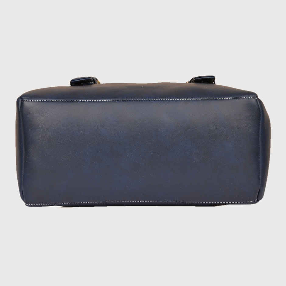 Fostelo Women's Vegan Leather Westside Handbags Shoulder Hobo Bag Ladies Purse | Blue | Large