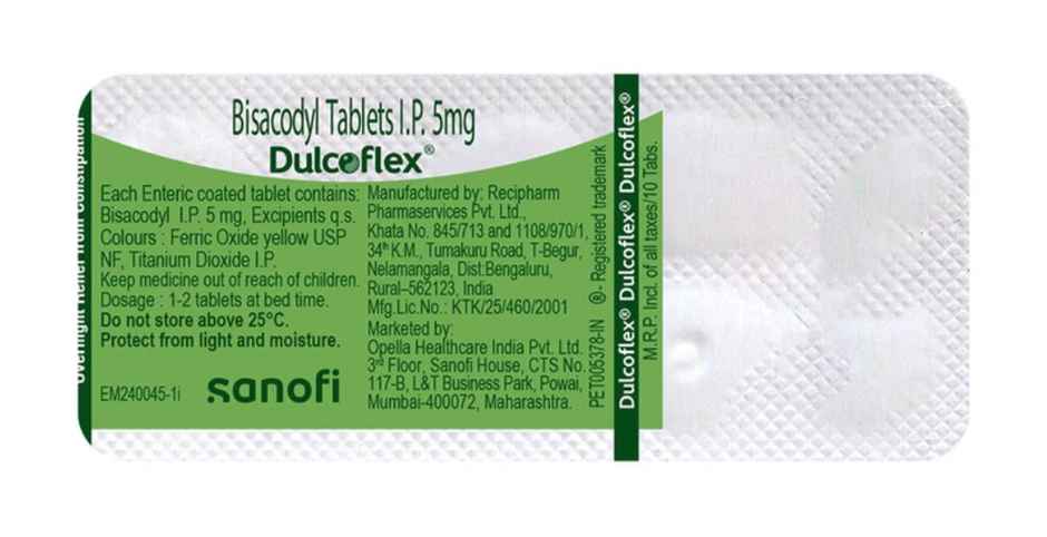 Dulcoflex 5mg Tablet