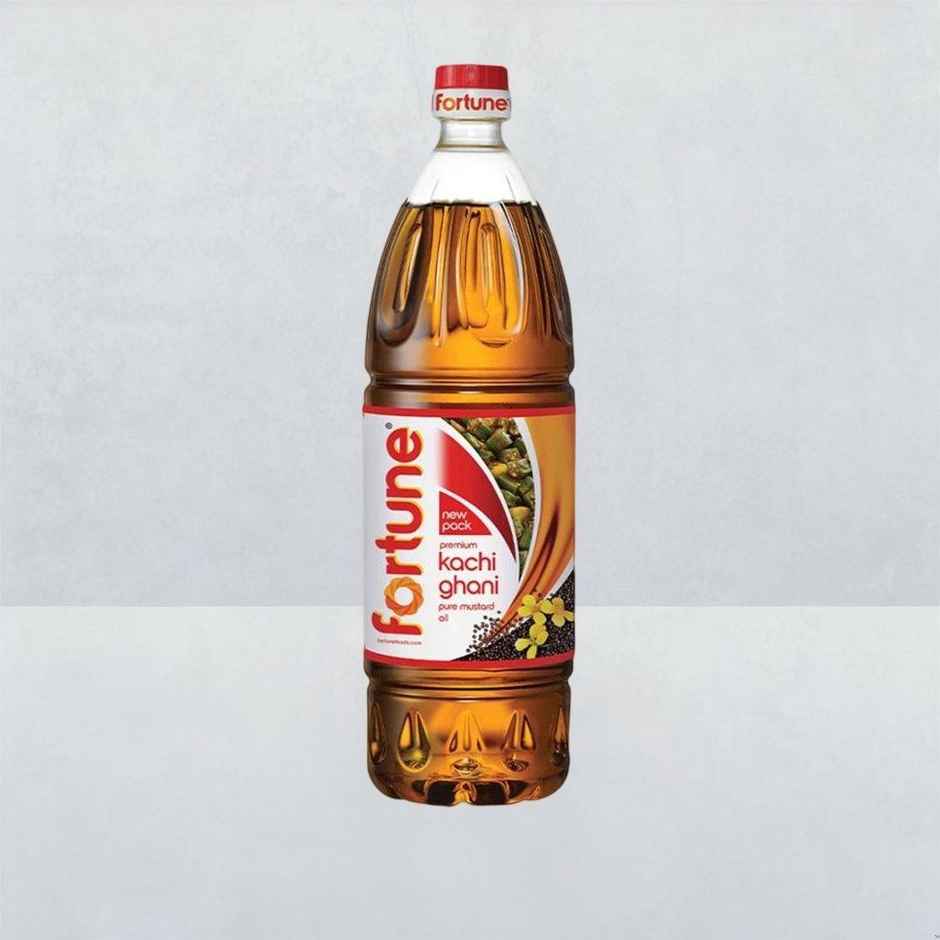 Fortune Kachi Ghani Mustard Oil (Bottle)(1 l), India Gate Basmati Rice Mogra(5 kg) & Parrys White Label Sugar(1 kg) Combo