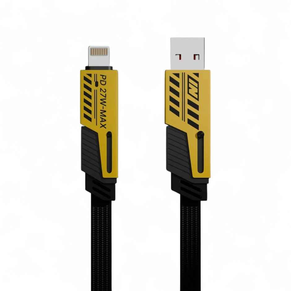 Ailkin 4 in 1 Multipurpose Cable |1M| Yellow & Black