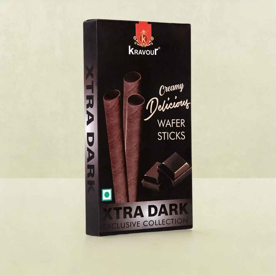 Kravour Extra Dark Wafer Rolls