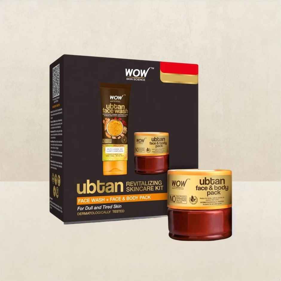 Wow Skin Science Ubtan Glowing Skincare Kit For Men & Women
