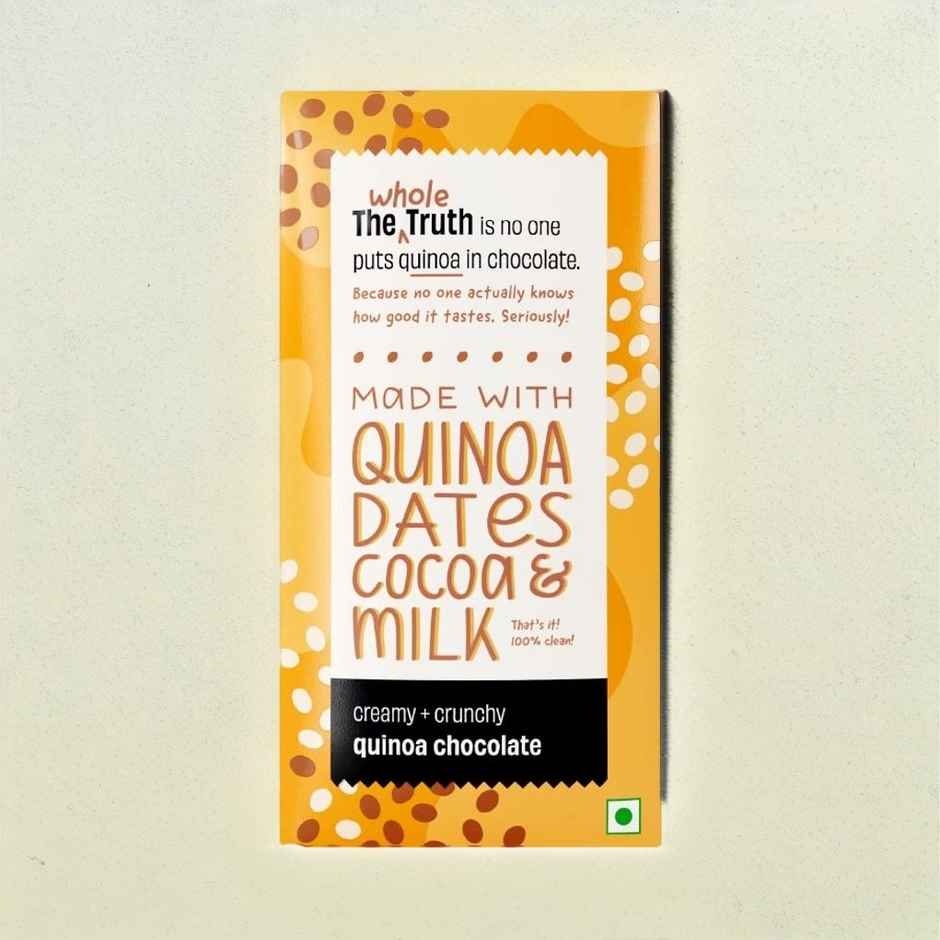 Crunchy Quinoa Chocolate Sweetened With Dates