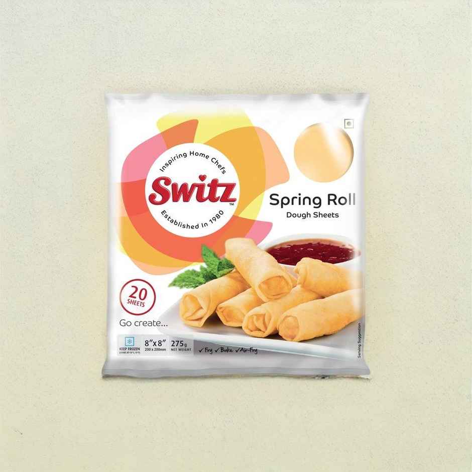 Switz Puff Dough Paratha (05 Units)(400gms) & Switz Spring Roll Dough Sheets 20 Piece(20pc) Combo