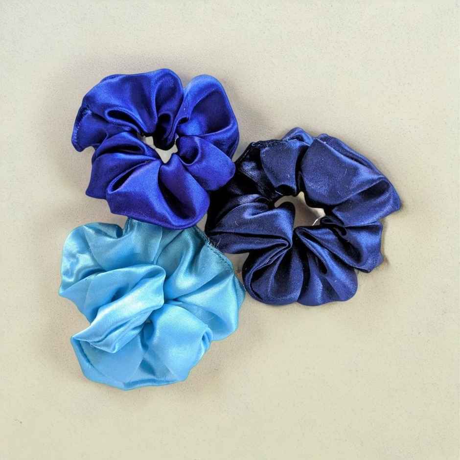 Scrunchies for Hair | Pack of 3 | Assorted