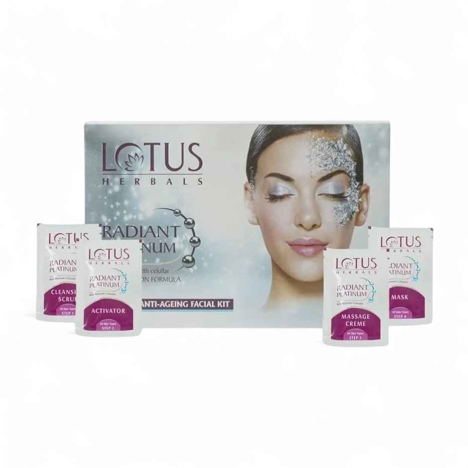 Lotus Herbals Radiant Platinum Cellular Anti-Ageing 1 Facial Kit