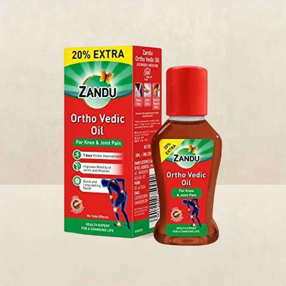Zandu Ortho Vedic Knee & Joint Pain Oil 60mL