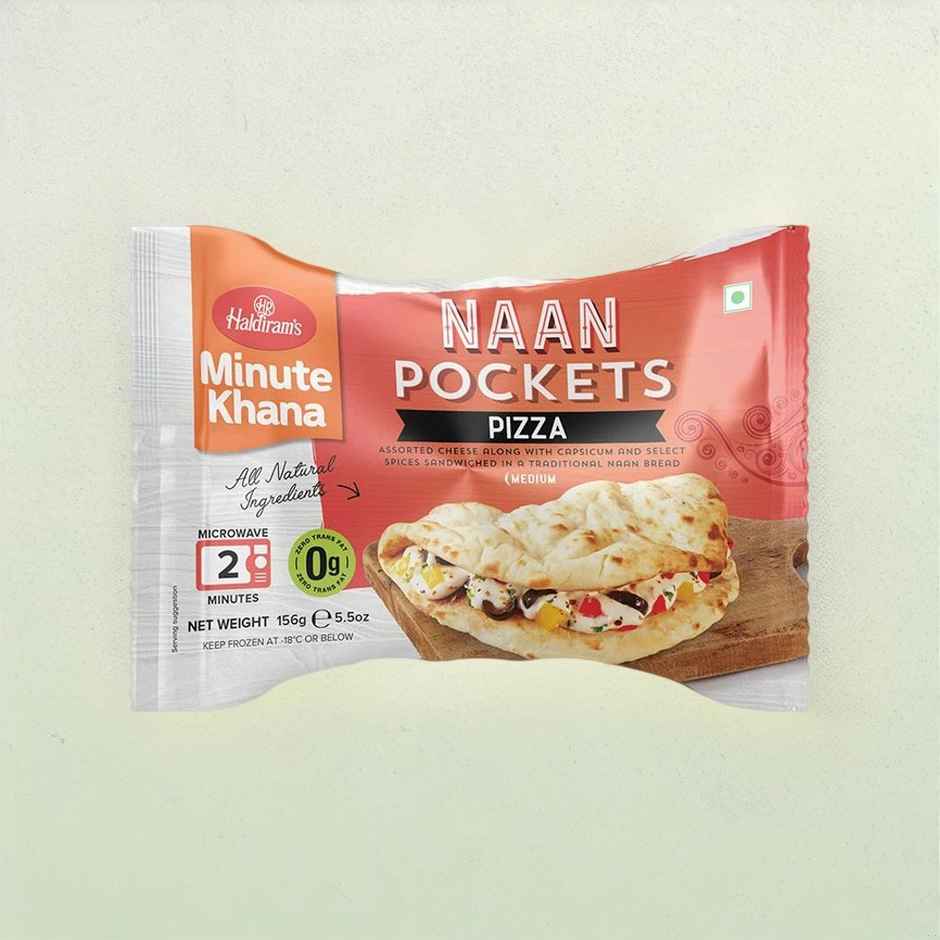 Haldiram's Naan Pockets Pizza Minute Khana