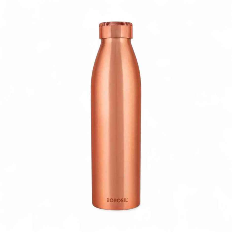 Borosil Copper Pro Water Bottle 100% Copper Leak | Proof For Everyday Use | Copper | 950 ml