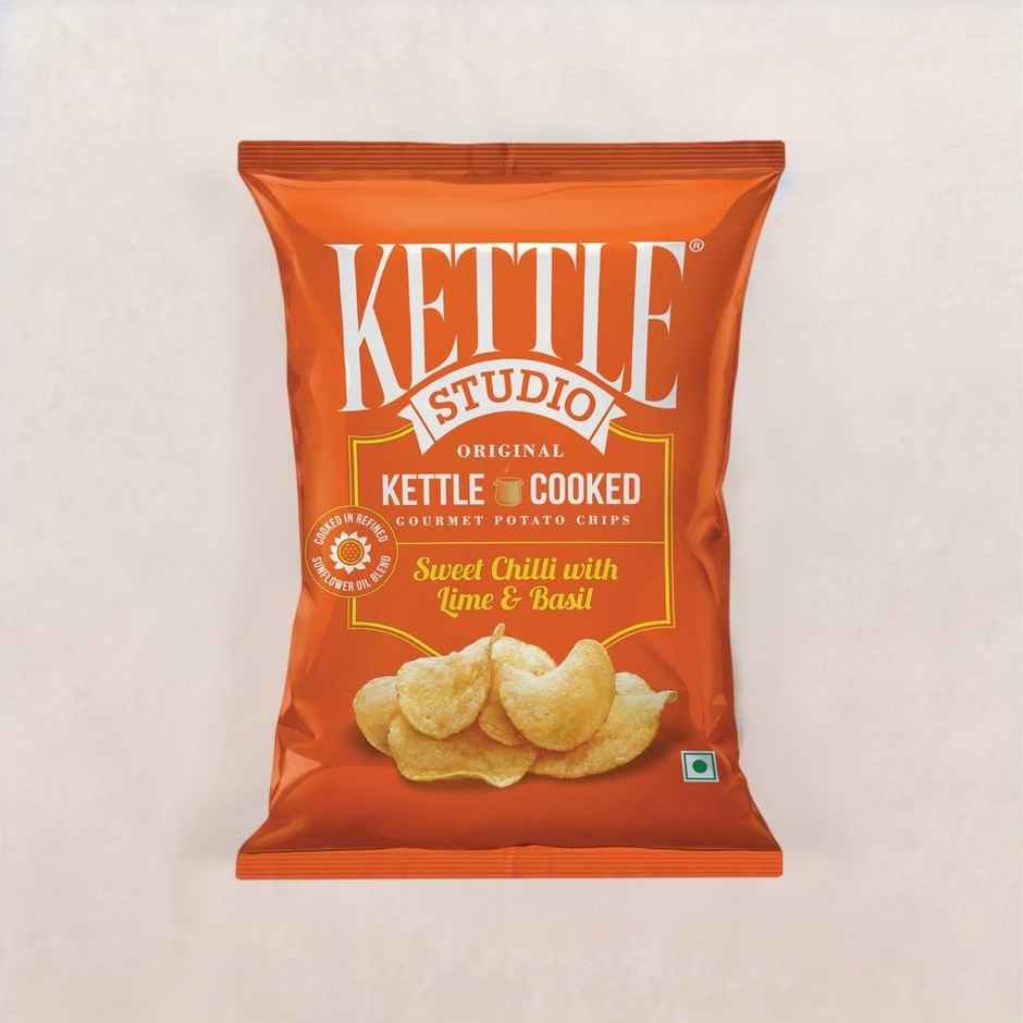 Kettle Studio Sweet Chilli With Lime & Basil Potato Chips