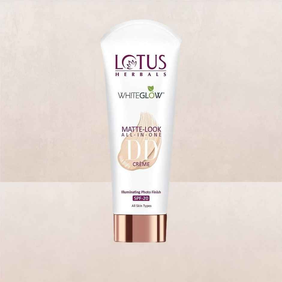 Lotus Herbals Whiteglow Matte Look All In One Dd Cream - Pink Beige Spf 20 All Skin Types