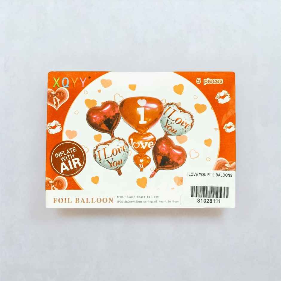 I Love You Fill Baloons
