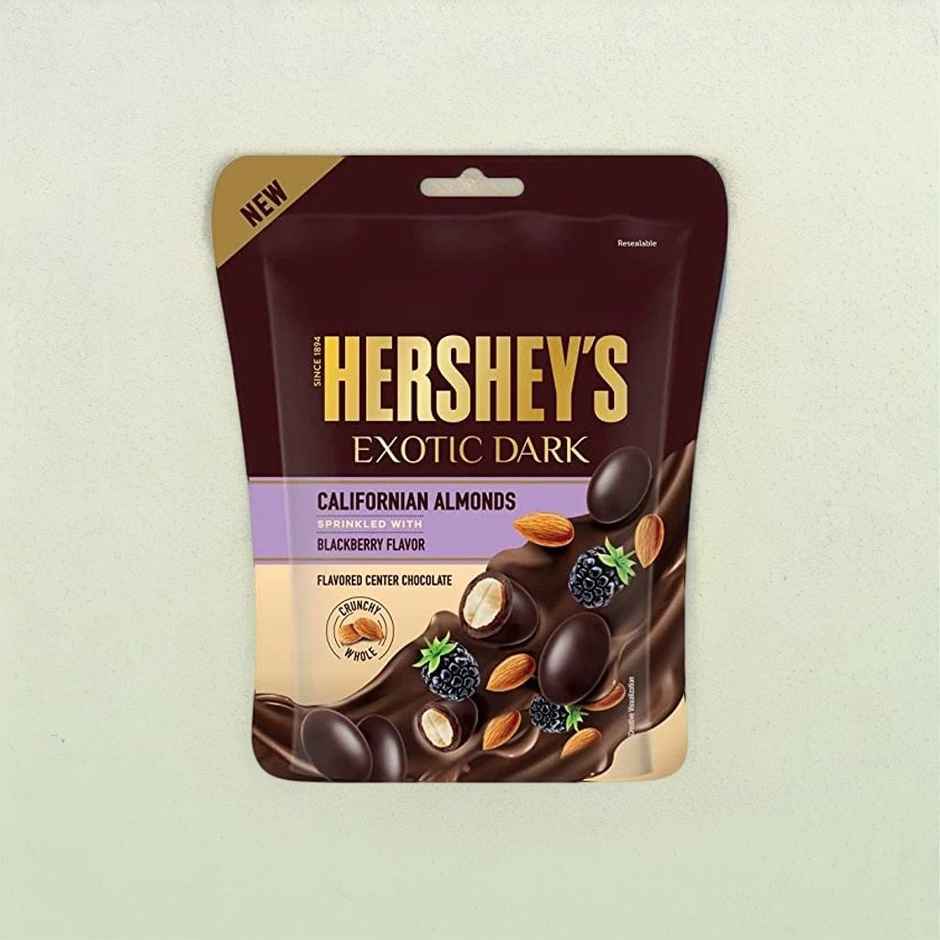 Hershey's Exotic Dark Blackberry Californian Almonds Chocolates Share Bag