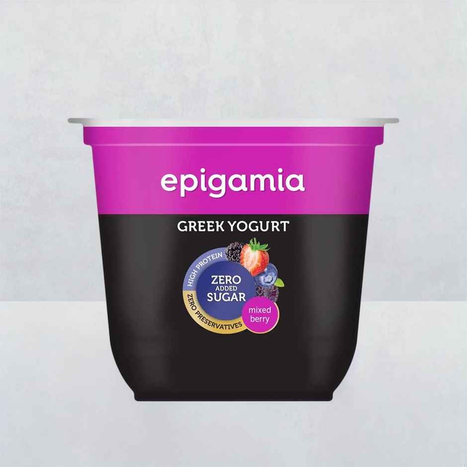 Epigamia No Added Sugar Mixed Berry Yogurt - 85gm Combo