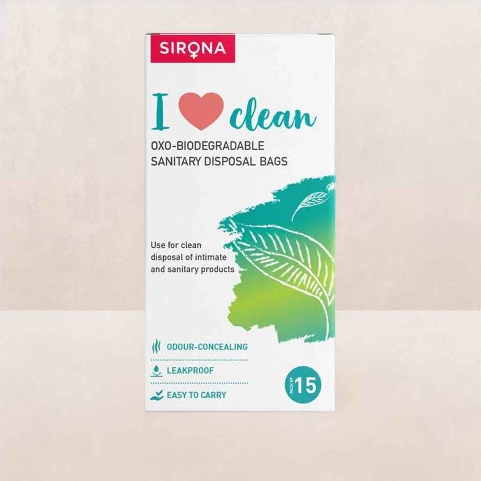 Sirona Disposable Period Panties 2Xl-3Xl, 5X More Absorption, 100% Rash Free, Leak-Proof (5pc) & Sirona Herbal Period Pain Relief Patches| Relief From Menstrual Cramps | Cool Patches (5pc) & Sirona Sanitary Pads And Diapers Disposal Bag (15pc) Combo