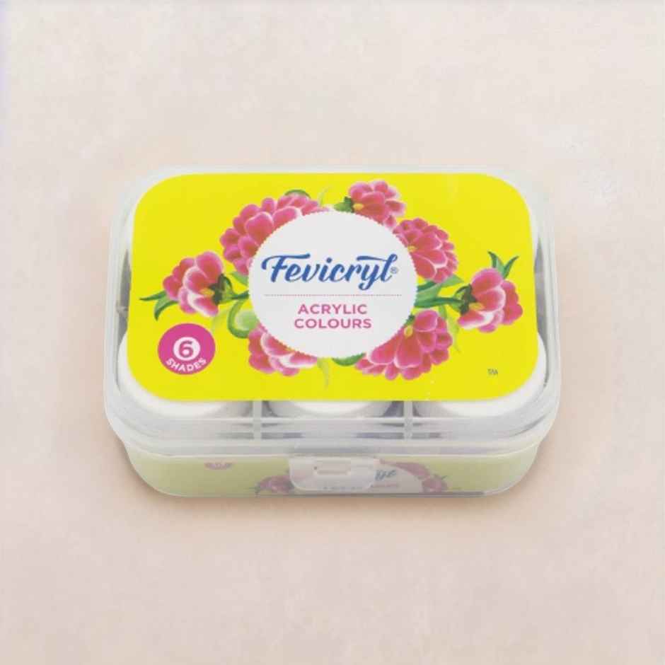 Fevicryl Acrylic Color Set (6 Shades X 10ml)