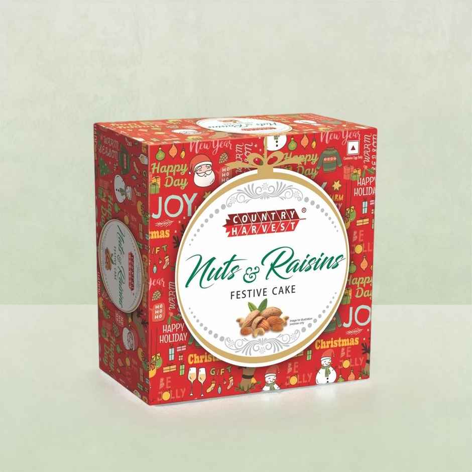 Country Harvest Festive Cake Nuts And Raisins