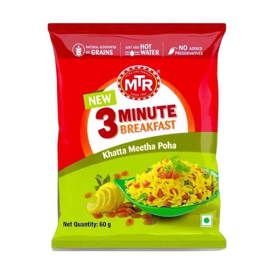 MTR Breakfast Khatta Meetha Poha Mix Combo