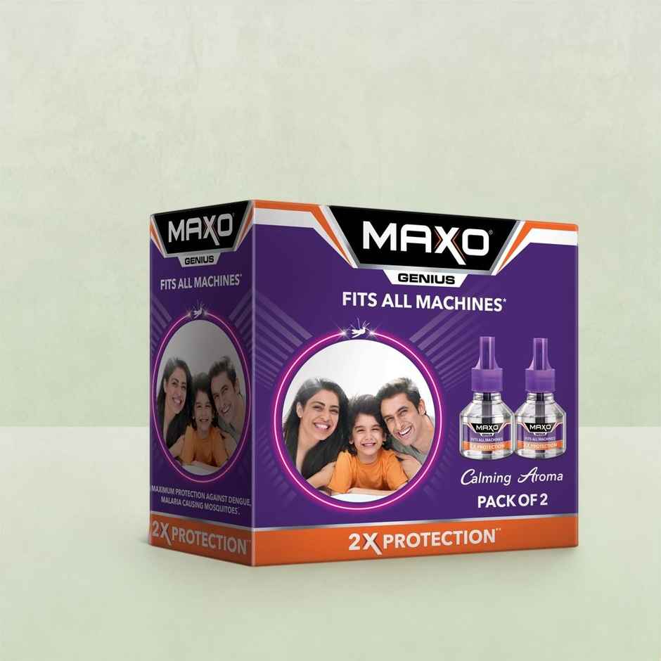Maxo Genius Liquid Vaporiser Mosquito Repellent Combo