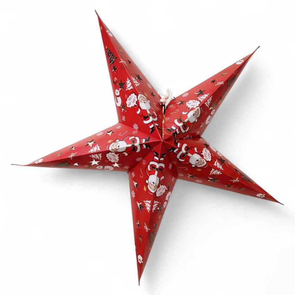 Oye Happy Christmas Star Lantern | Red 60 cm
