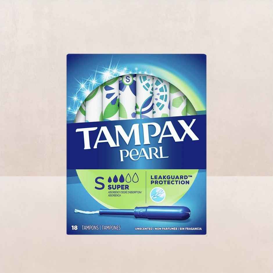 Tampax Pearl Super Plastic Tampons (Unscented)