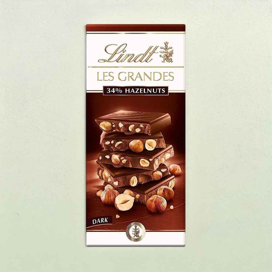 Lindt Les Grandes - 34% Hazelnut Dark Chocolate