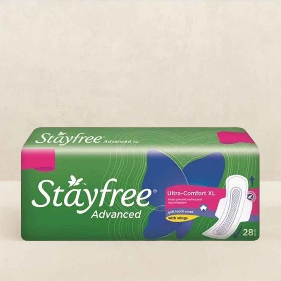 Stayfree Advanced Ultra Comfort Sanitary Pads | XL | 28 pcs