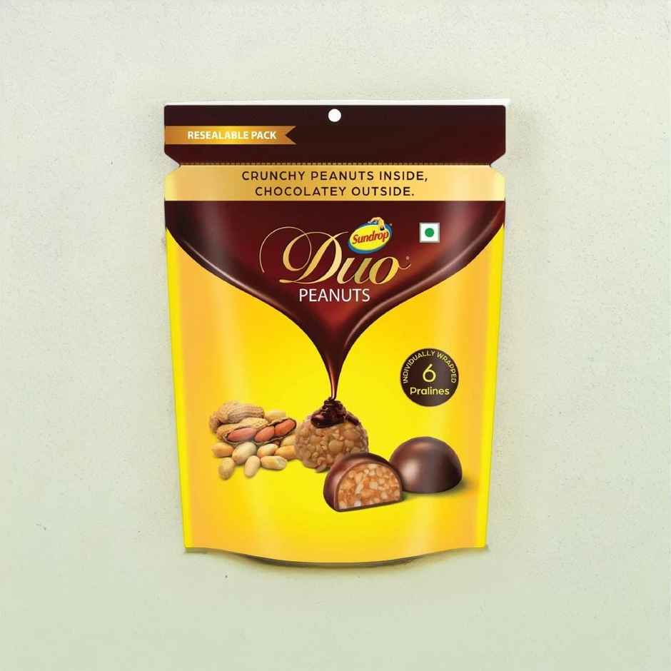 Sundrop Duo Peanuts - 6 Pralines Pack Chocolate