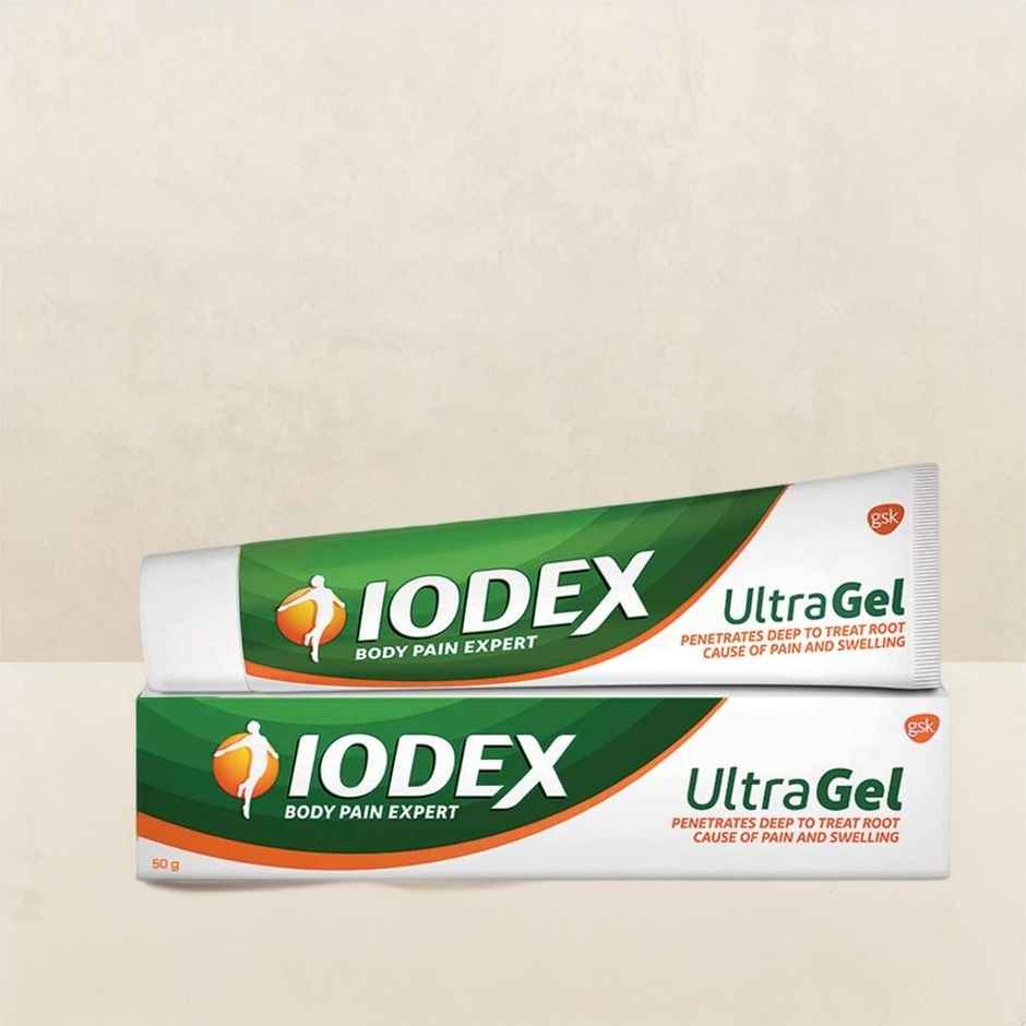 Iodex Ultragel Pain Relief Gel 50gm tube Combo