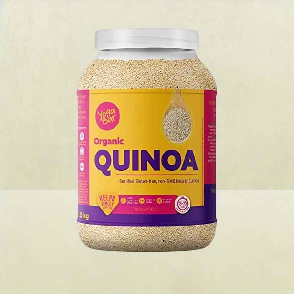 Yoga Bar Organic Quinoa, Gluten Free Quinoa Seeds,Rich in Protein & Fibre,Healthy Superfood
