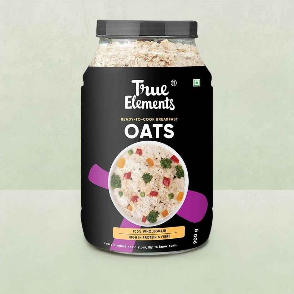 True Elements Instant Oats(Jar)(900gms) & True Elements Raw Chia Seeds(Pouch)(250gms) Combo