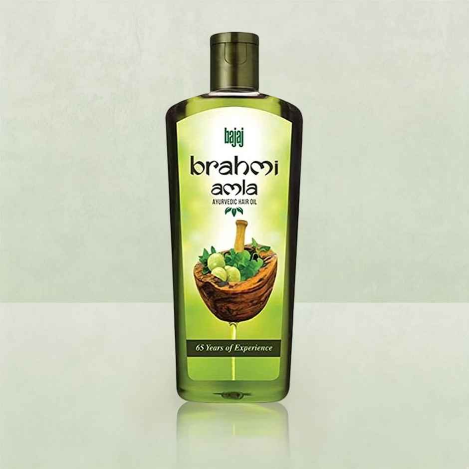 Bajaj Brahmi Amla Ayurvedic Hair Oil Reduces Hair Fall, Strengthens Hair